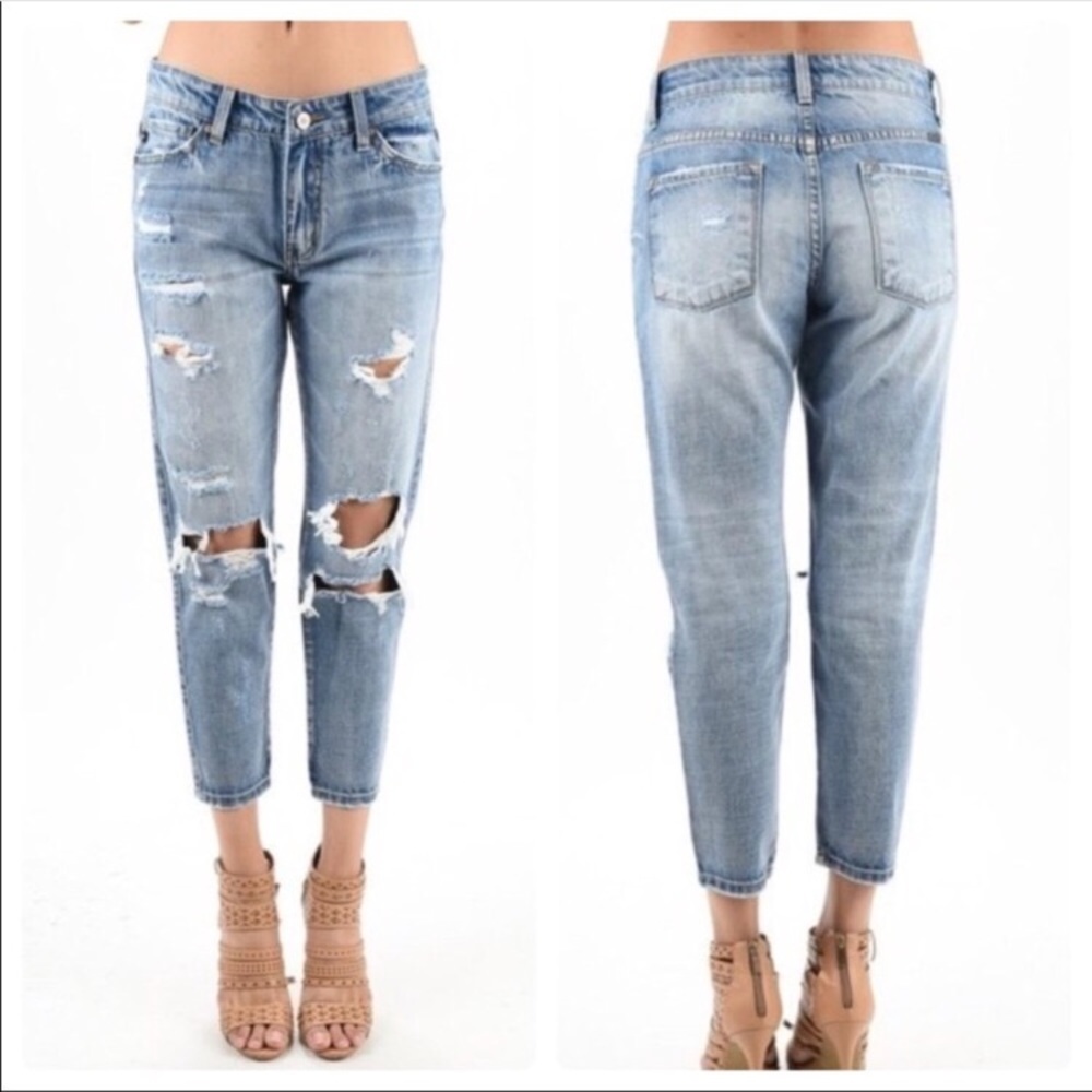 🌹JUST IN🌹 KanCan distressed boyfriend jeans - Picture 2 of 4